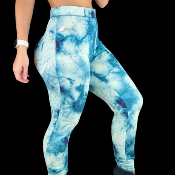 Cynthia Rowley Pants - Cynthia Rowley Leggings Tie Dye Comfy Pajama Pants Blue & White Women's S NEW